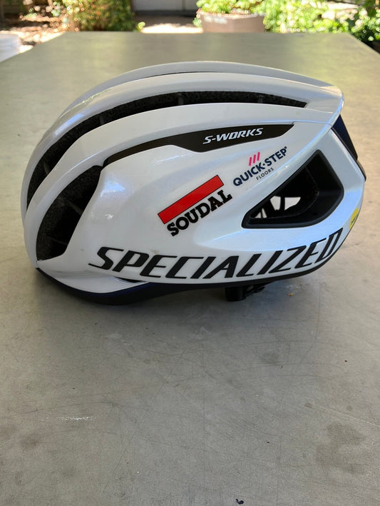 Soudal / Deceuninck Quick-Step | Specialized S-Works Prevail 3 MIPS Helmet | White | Pro-Issued Team Kit