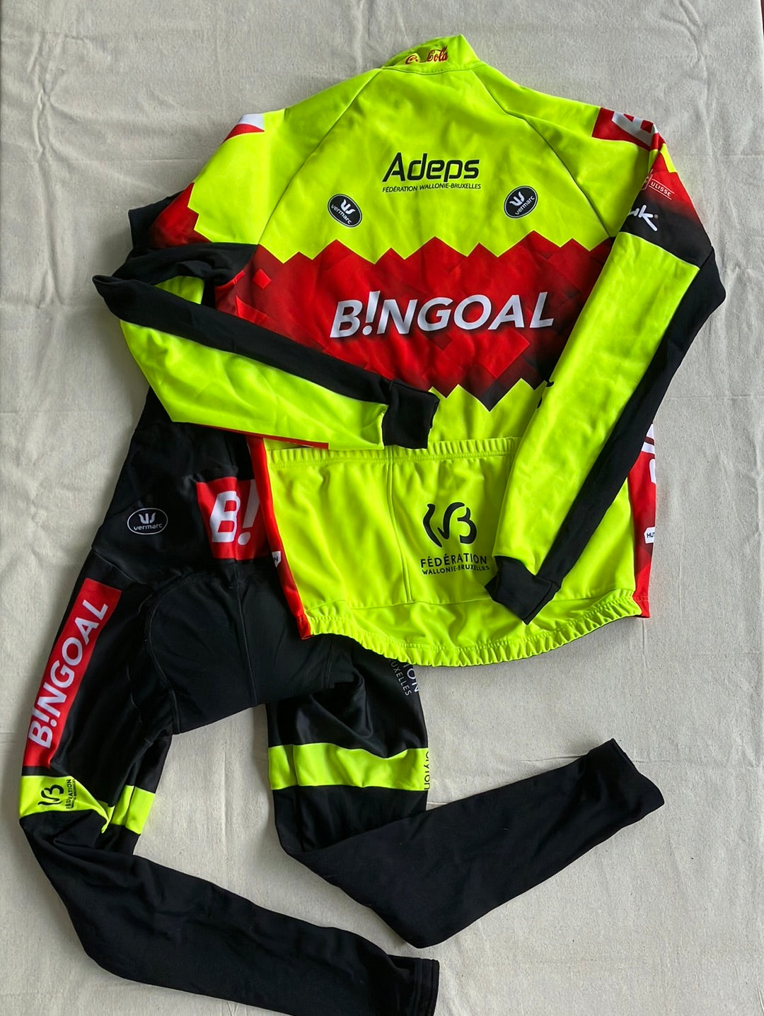 Cycling Kit Bundle - Winter Jacket & Tights | Vermarc | Bingoal WB Pro Team | Pro Cycling Kit