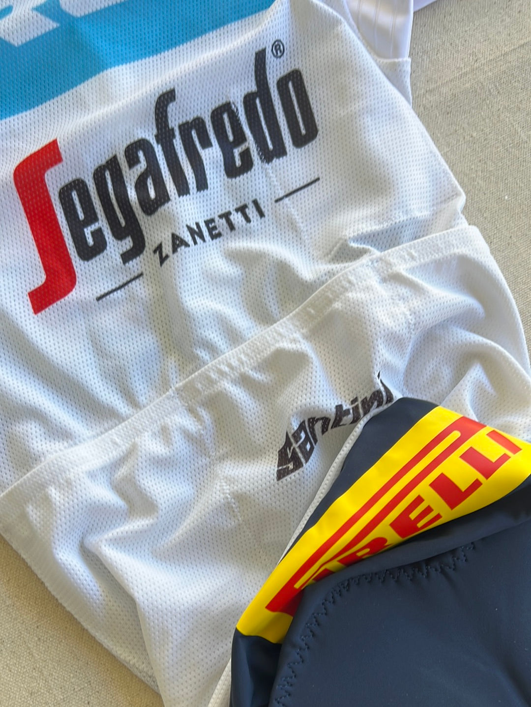 Women's Summer Road Suit - World Champion Arm Bands | Santini | Trek Segafredo Women's Team | Pro Cycling Kit