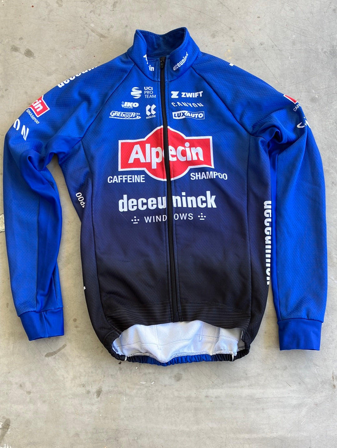 Winter Jacket - Thermal windproof water resistant cycling Jacket/Jersey | Kalas | Blue | Alpecin Deceuninck | Pro Cycling Kit