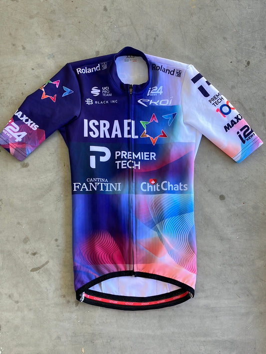 Short Sleeve Thermal Jersey Cycling | Ekoi | Blue | Israel Premier Tech IPT | Pro Cycling Kit