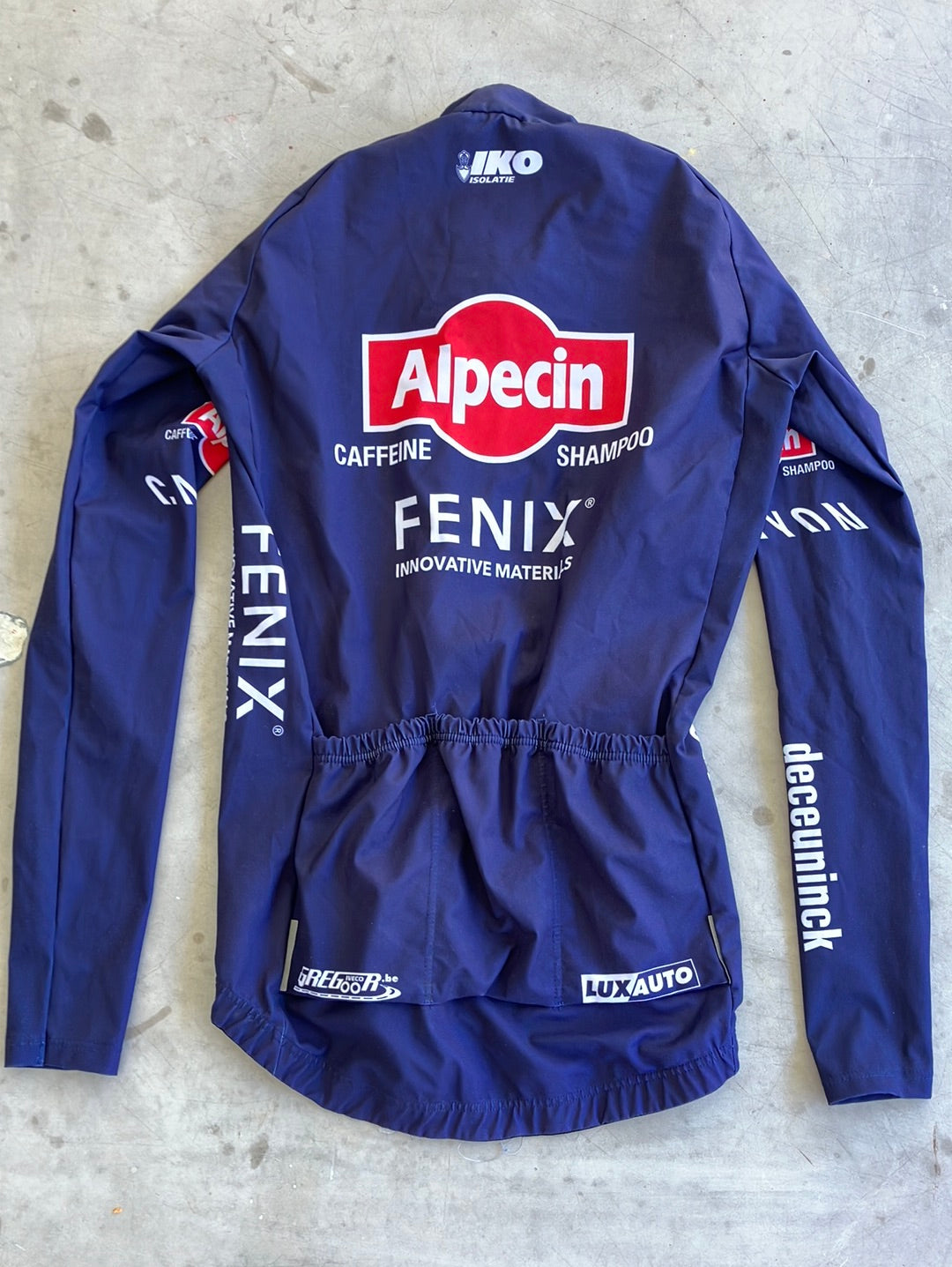 Winter Gabba Jacket Medium Long Sleeve - Thermal windproof water resistant cycling Jacket/Jersey | Kalas | Blue | Alpecin Fenix  | Pro Cycling Kit