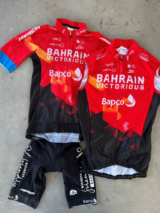 Bahrain | Nalini Bundle - Summer Jersey, Bibs, Thermal Gilet | M | Rider-Issued Pro Team Kit