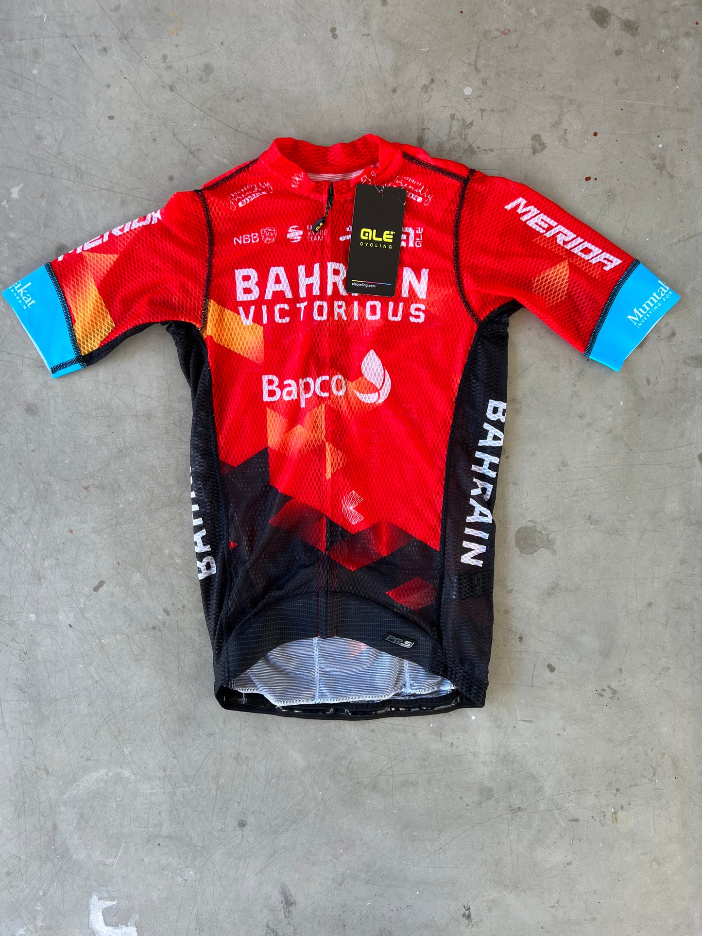 Bahrain | Ale Bundle - Summer Sleeve Jersey and Bibs | S/M | Rider-Issued Pro Team Kit