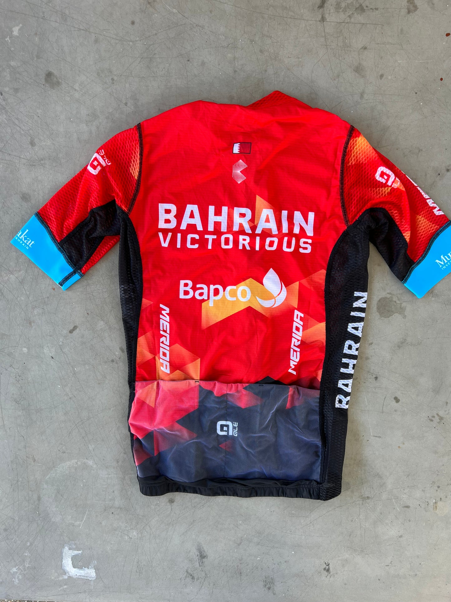 Bahrain | Ale Bundle - Summer Sleeve Jersey and Bibs | S/M | Rider-Issued Pro Team Kit