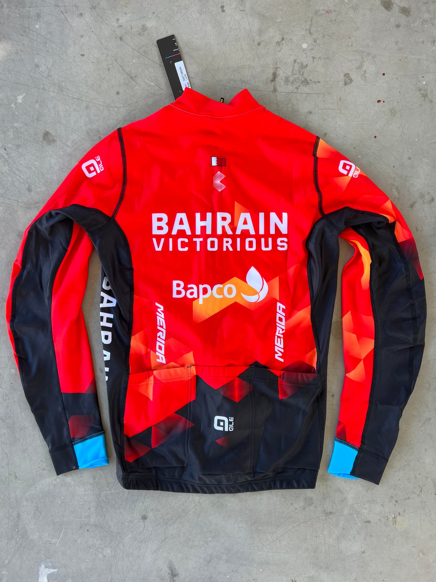 Bahrain | Ale Thermal Long Sleeve Jersey | L | Rider-Issued Pro Team Kit