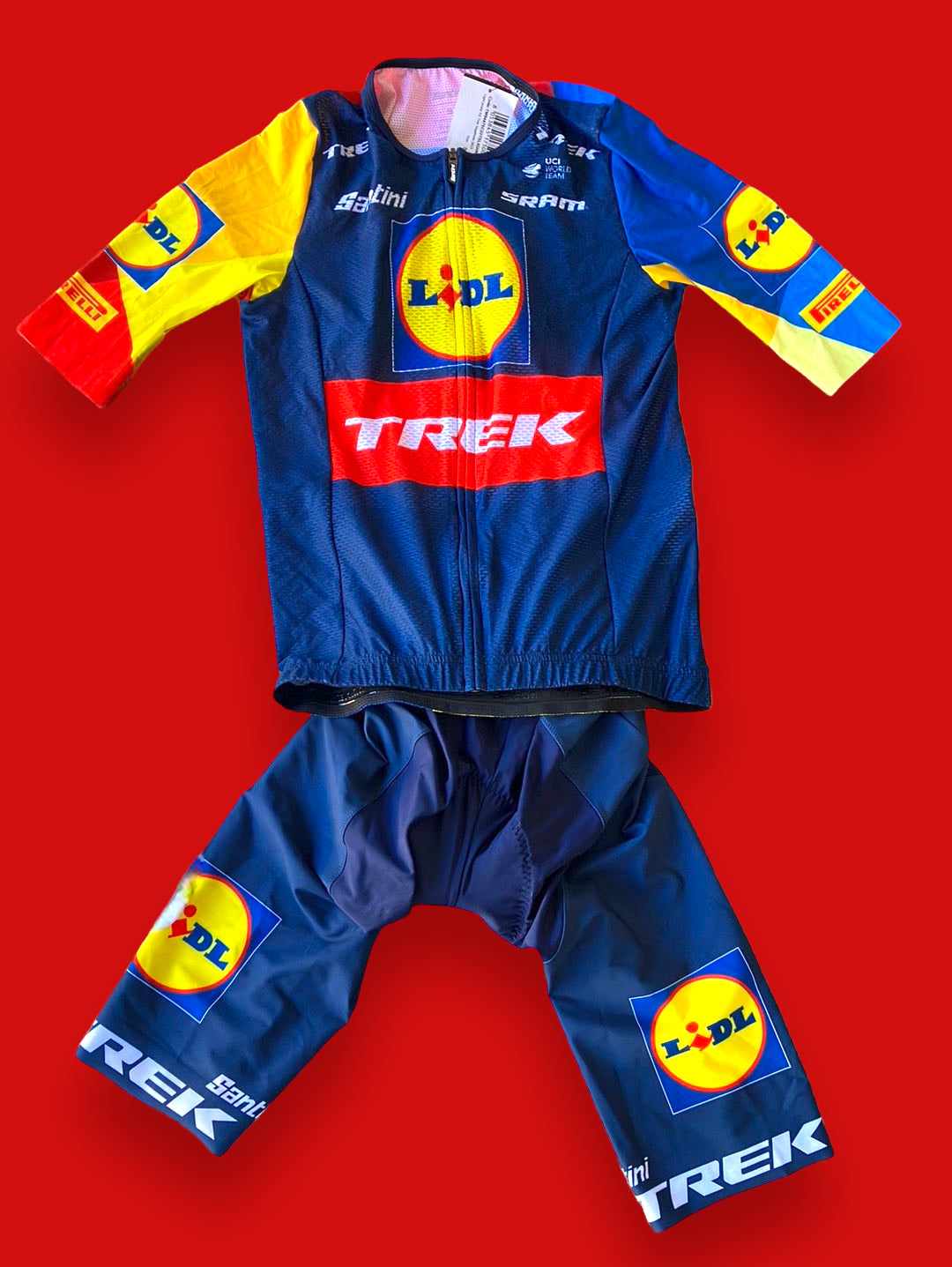 Cycling Kit Bundle - Summer Jersey and bib shorts | Santini | Lidl Trek | Pro Cycling Kit