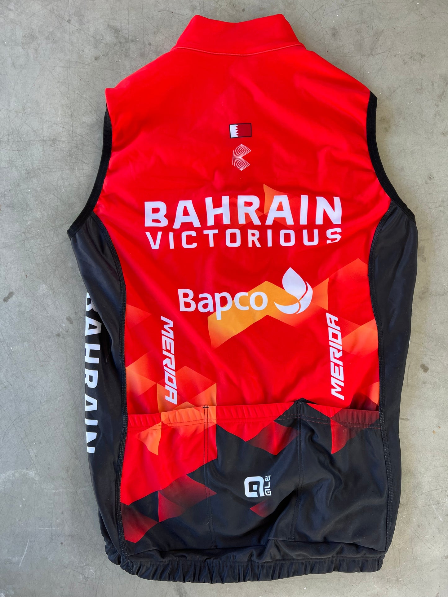 Bahrain | Ale Thermal Gilet / Vest | S | Rider-Issued Pro Team Kit