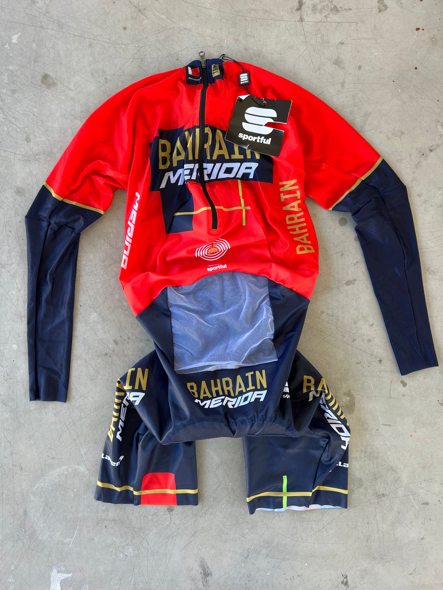 Bahrain | Sportful Long Sleeve TT Suit | L | Rider-Issued Pro Team Kit