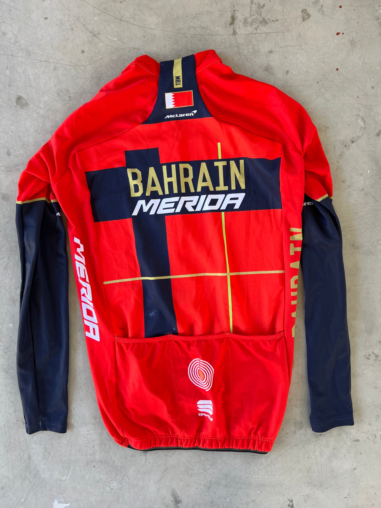 Bahrain | Sportful Bundle - WInter Jersey and Bibs | M | Rider-Issued Pro Team Kit