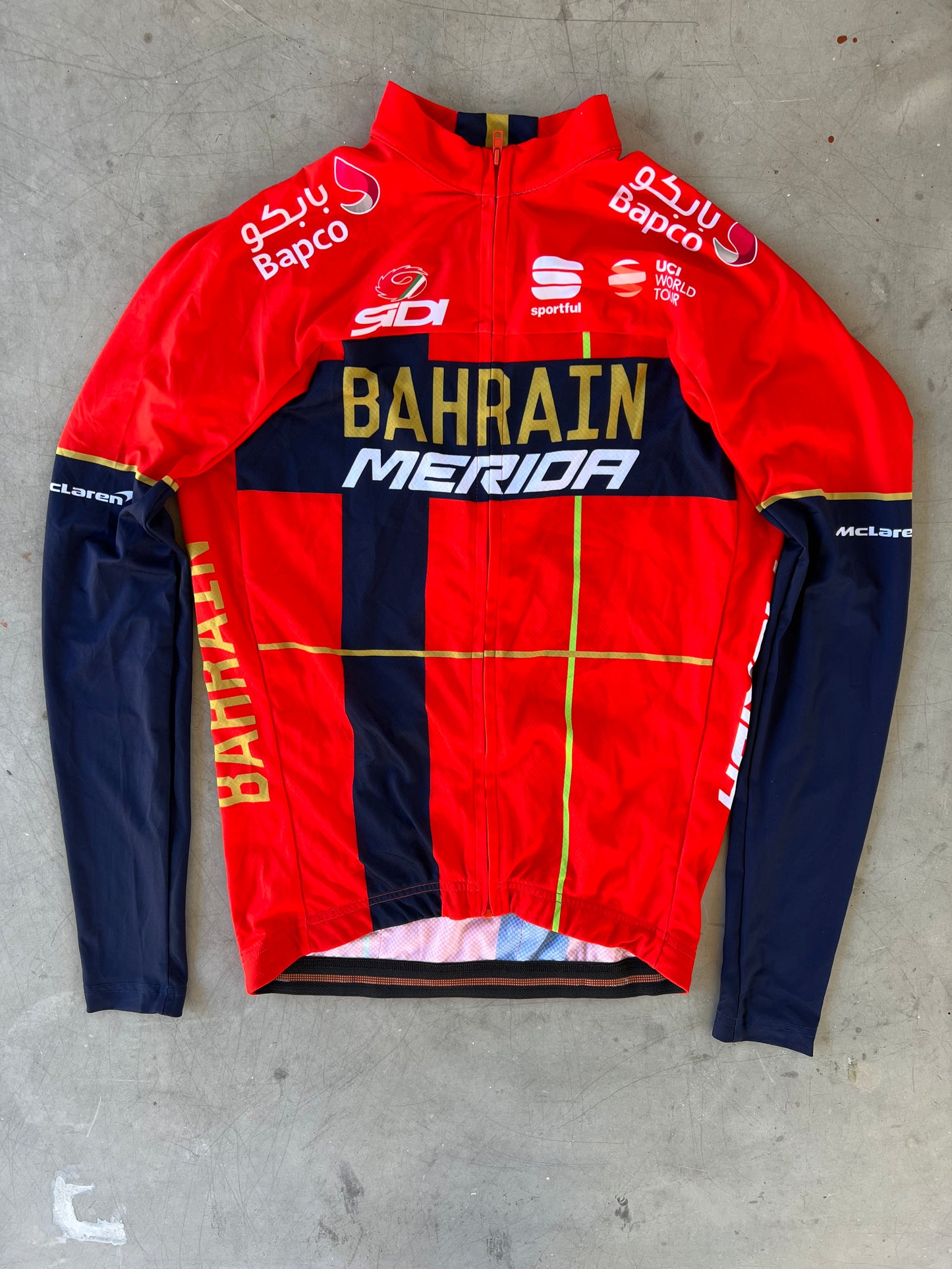 Bahrain | Sportful Bundle - Long Sleeve Jersey and Bibs | M | Rider-Issued Pro Team Kit