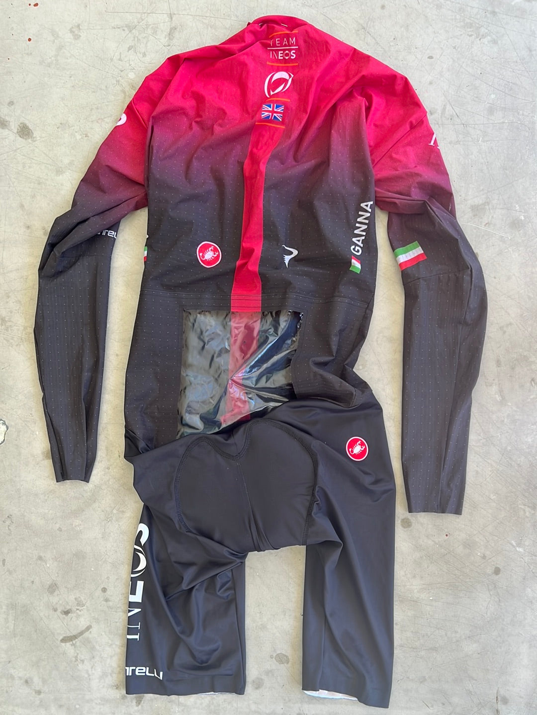 TT Time Trial Suit - Flippo Ganna Skinsuit | Castelli | Ineos  | Pro Cycling Kit