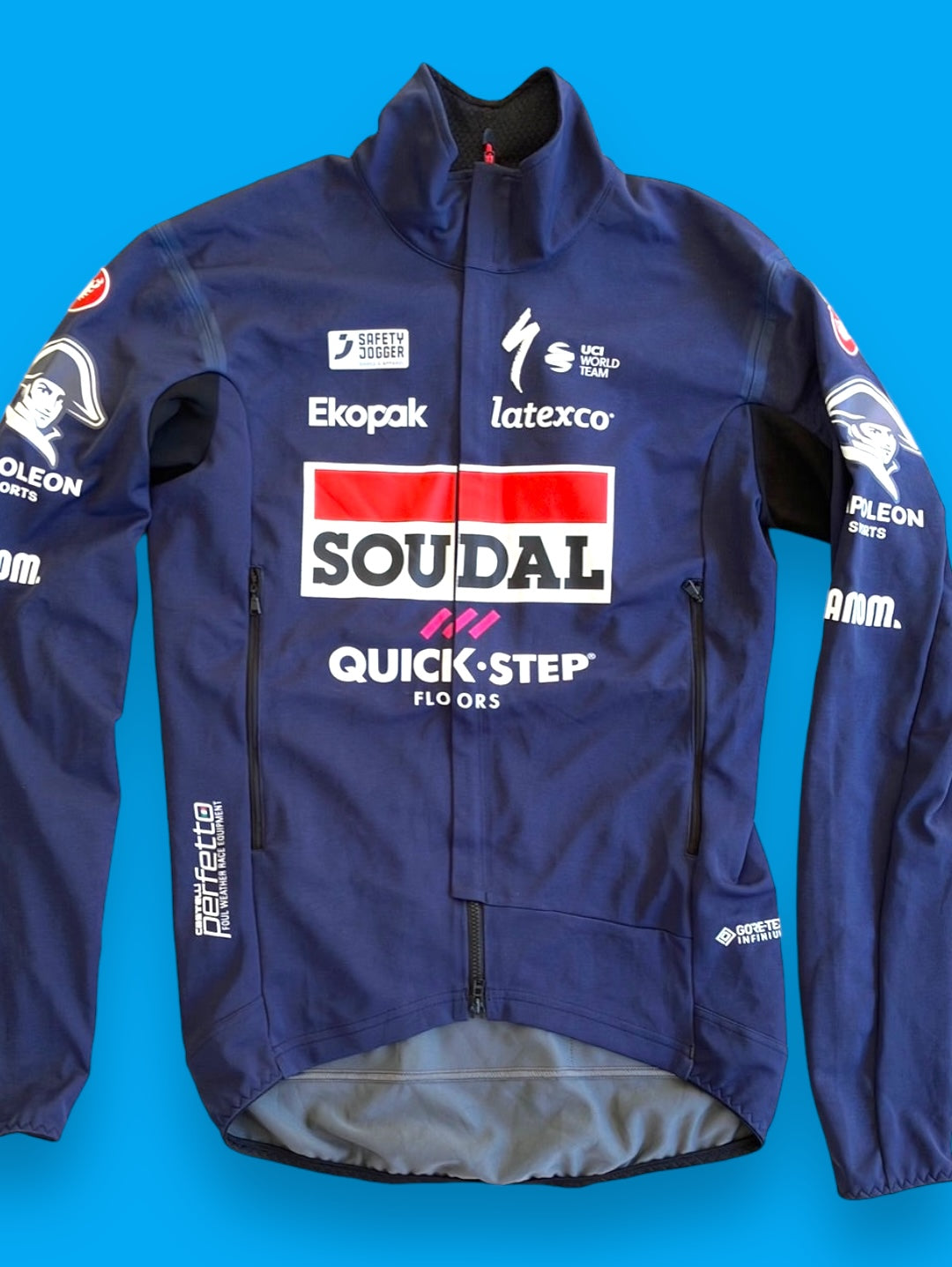 Deep Winter Jacket Long Sleeve Alpha RoS Super| Castelli | Quick-Step Soudal | Pro Cycling Kit