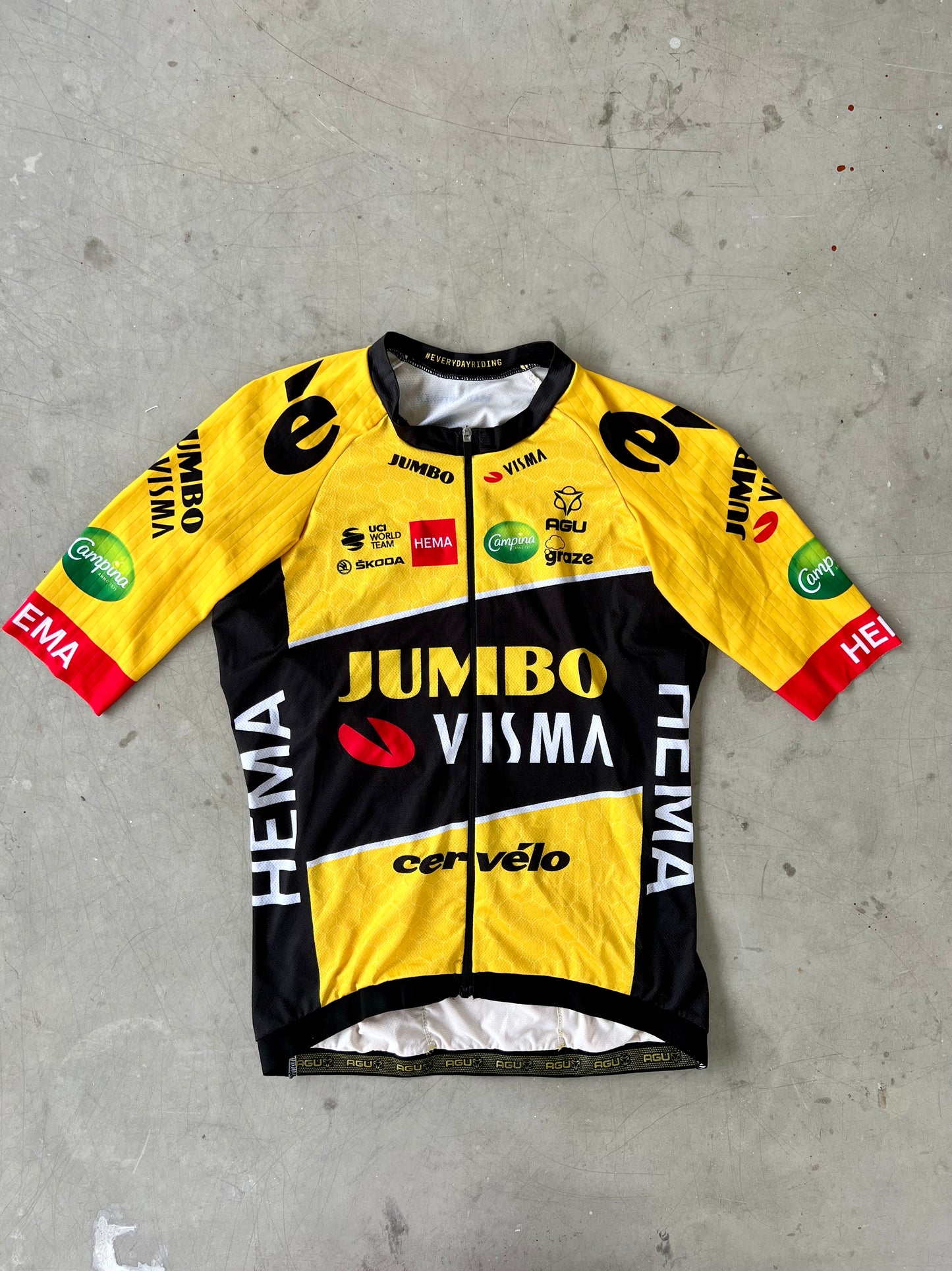 Jumbo Visma | Agu Short Sleeve Aero Jersey | Rider-Issued Pro Team Kit