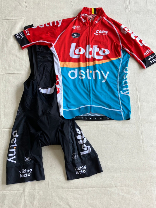 Jersey & Bib Shorts Bundle | Vermarc | Lotto Dstny | Pro Team Cycling Kit