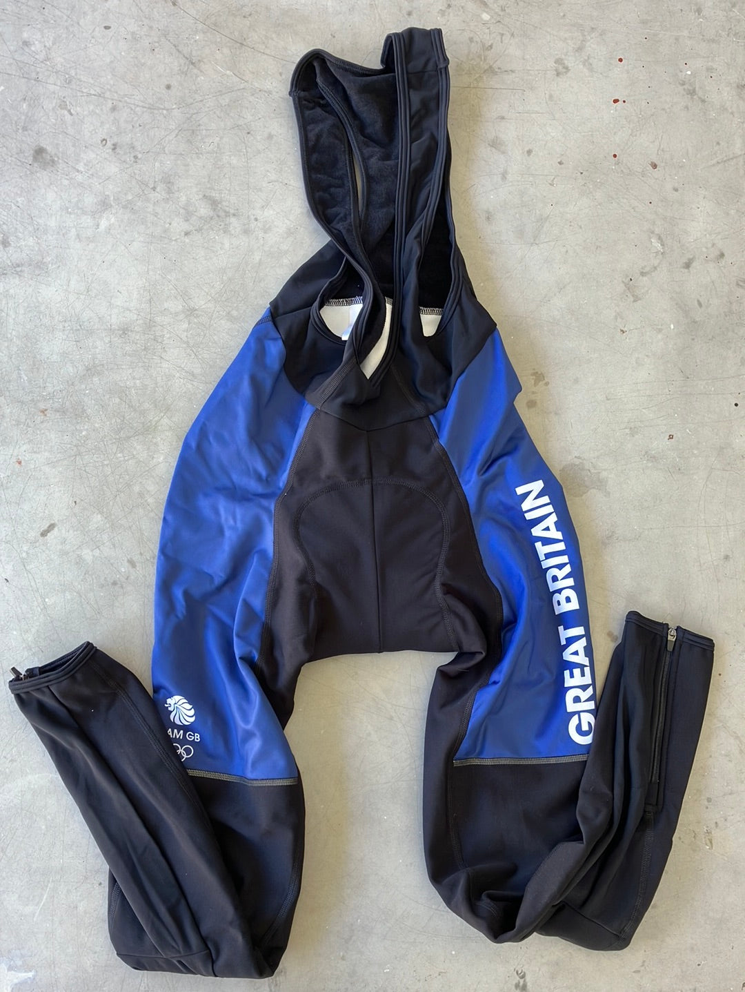 Bib Padded Tights Winter Thermal | Addidas |  Team GB Great Britain - British Cycling GBR | Pro Cycling Kit