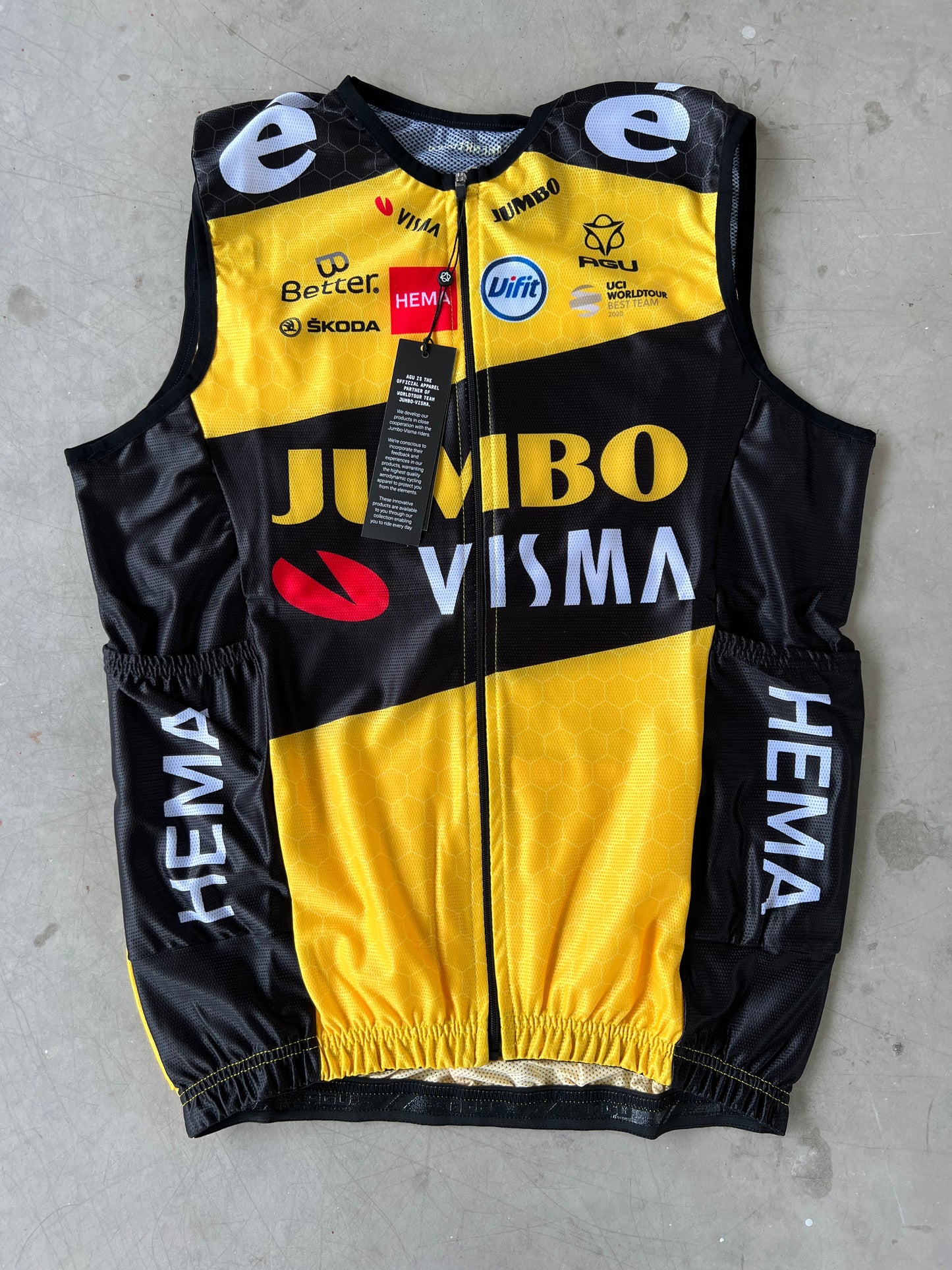 Jumbo Visma | Agu Bidon Vest | M | Rider-Issued Pro Team Kit