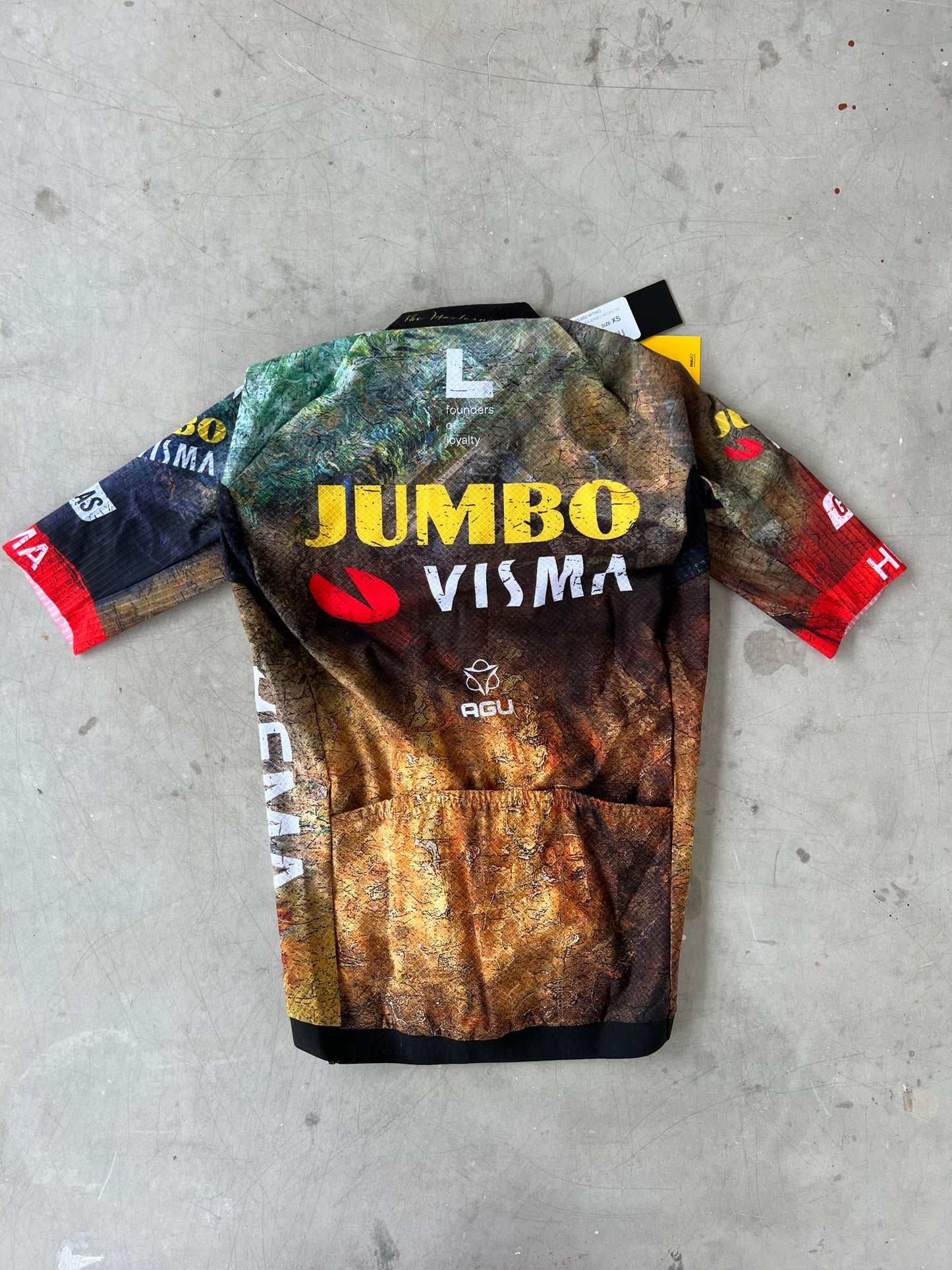 Jumbo Visma | Agu Short Sleeve Premium Jersey - Tour De France Edition | XS | Rider-Issued Pro Team Kit