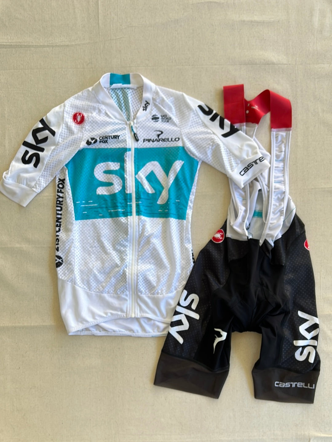 Cycling Kit Bundle - Summer Jersey & Bib Shorts | Castelli | Team Sky | Pro Cycling Kit