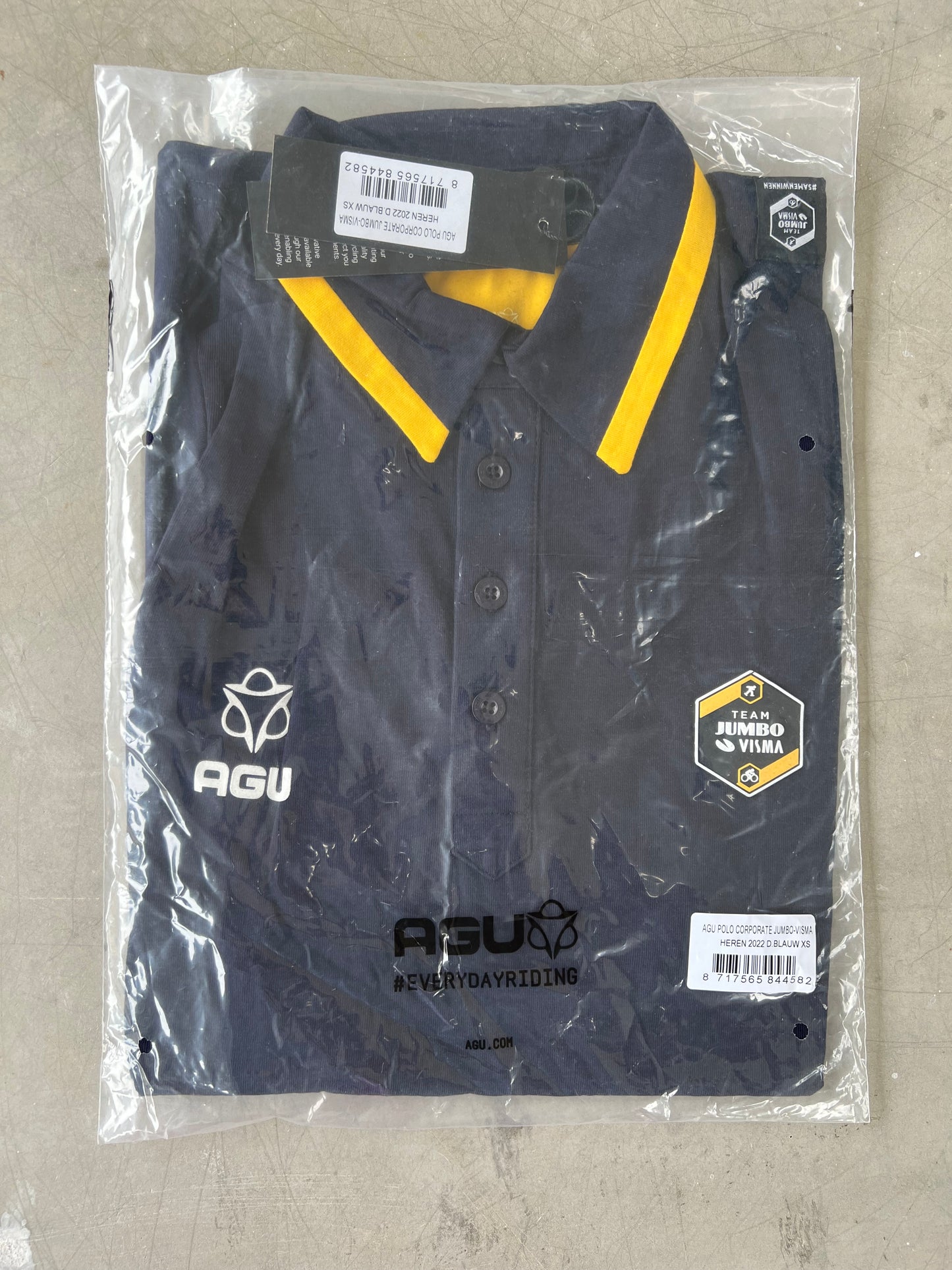 Jumbo Visma | Agu Casual Polo Shirt | XS | Rider-Issued Casual Team Kit