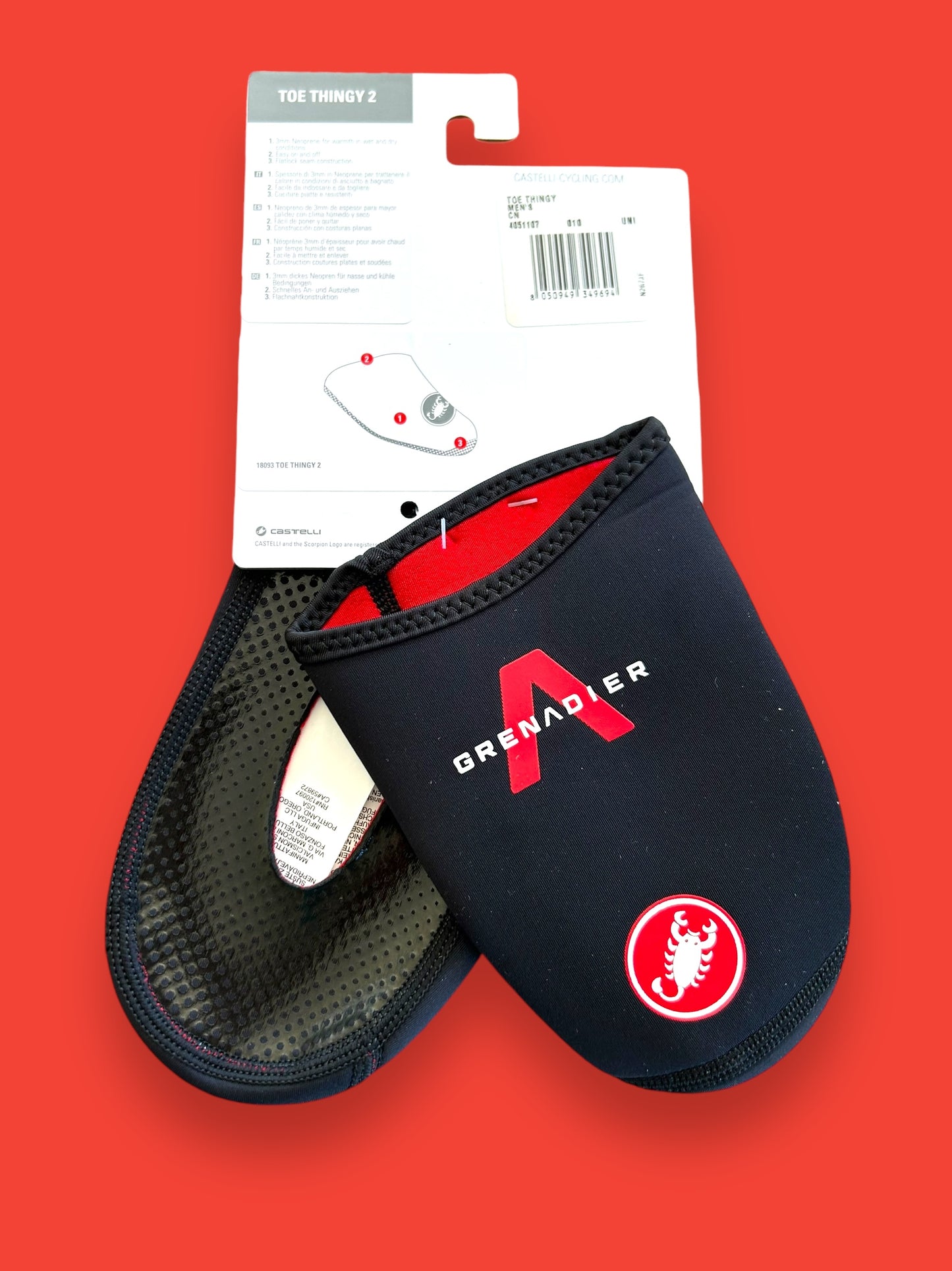 Neoprene Toe Covers | Castelli | Ineos Grenadier | Pro Team Cycling Kit