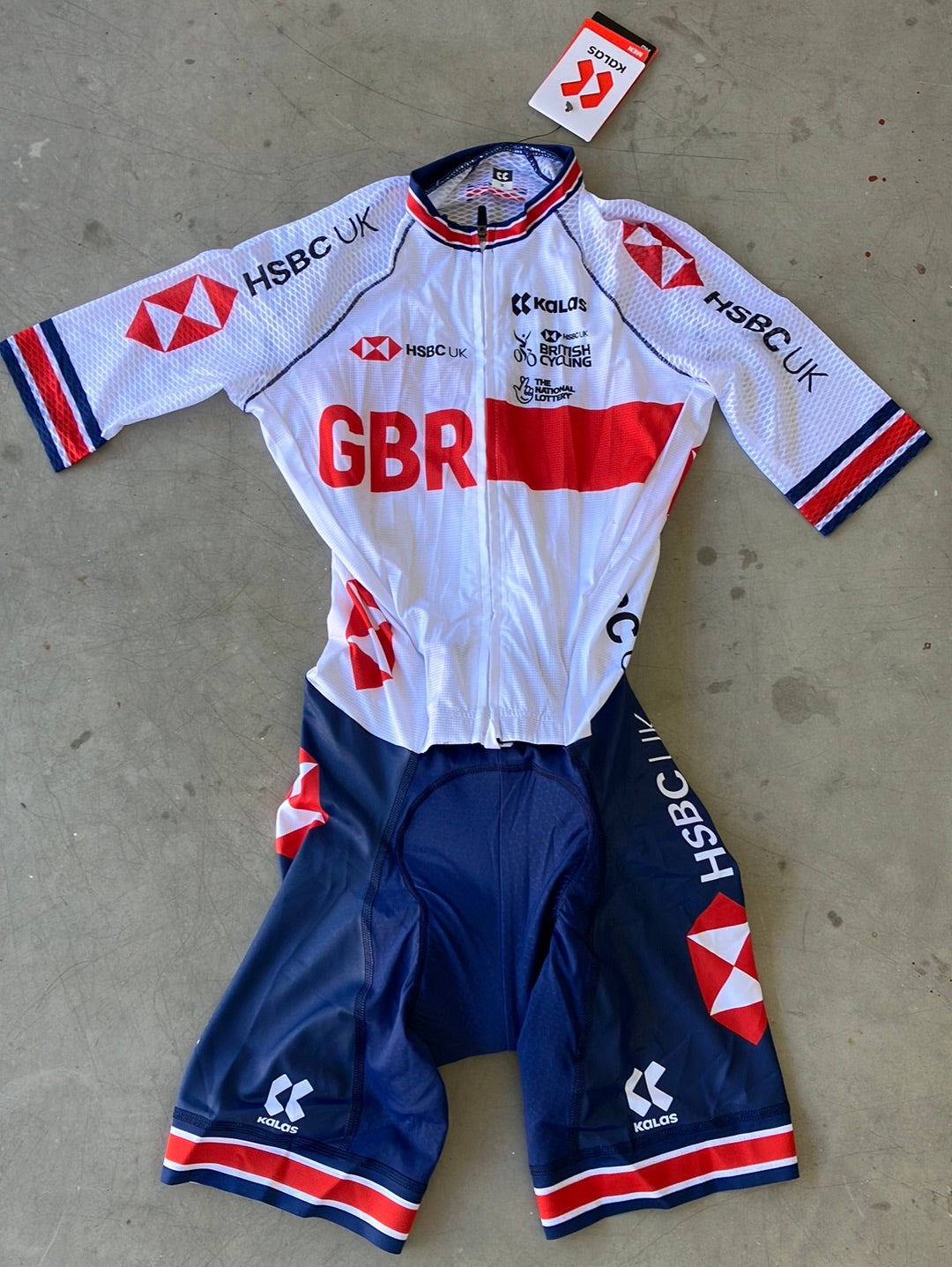 Short Sleeve Aero Summer Roadsuit  Skinsuit | Kalas | Team GB Great Britain - British Cycling GBR | Pro Cycling Kit