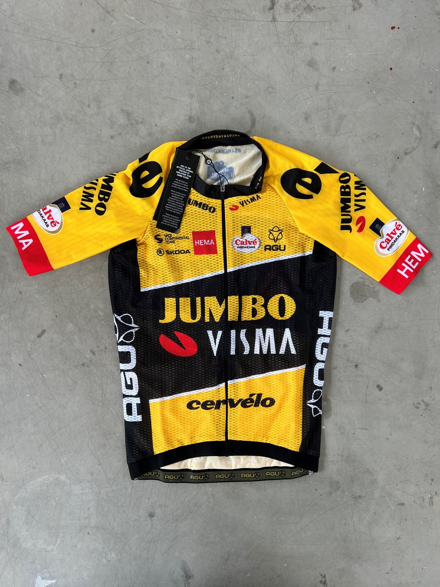 Jumbo Visma | Agu Short Sleeve Summer Jersey | XS | Rider-Issued Pro Team Kit