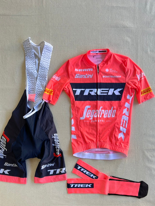 Women's Cycling Kit Bundle - Jersey, Bib Shorts & Socks | Santini | Trek Segafredo Women's Team | Pro Cycling Kit