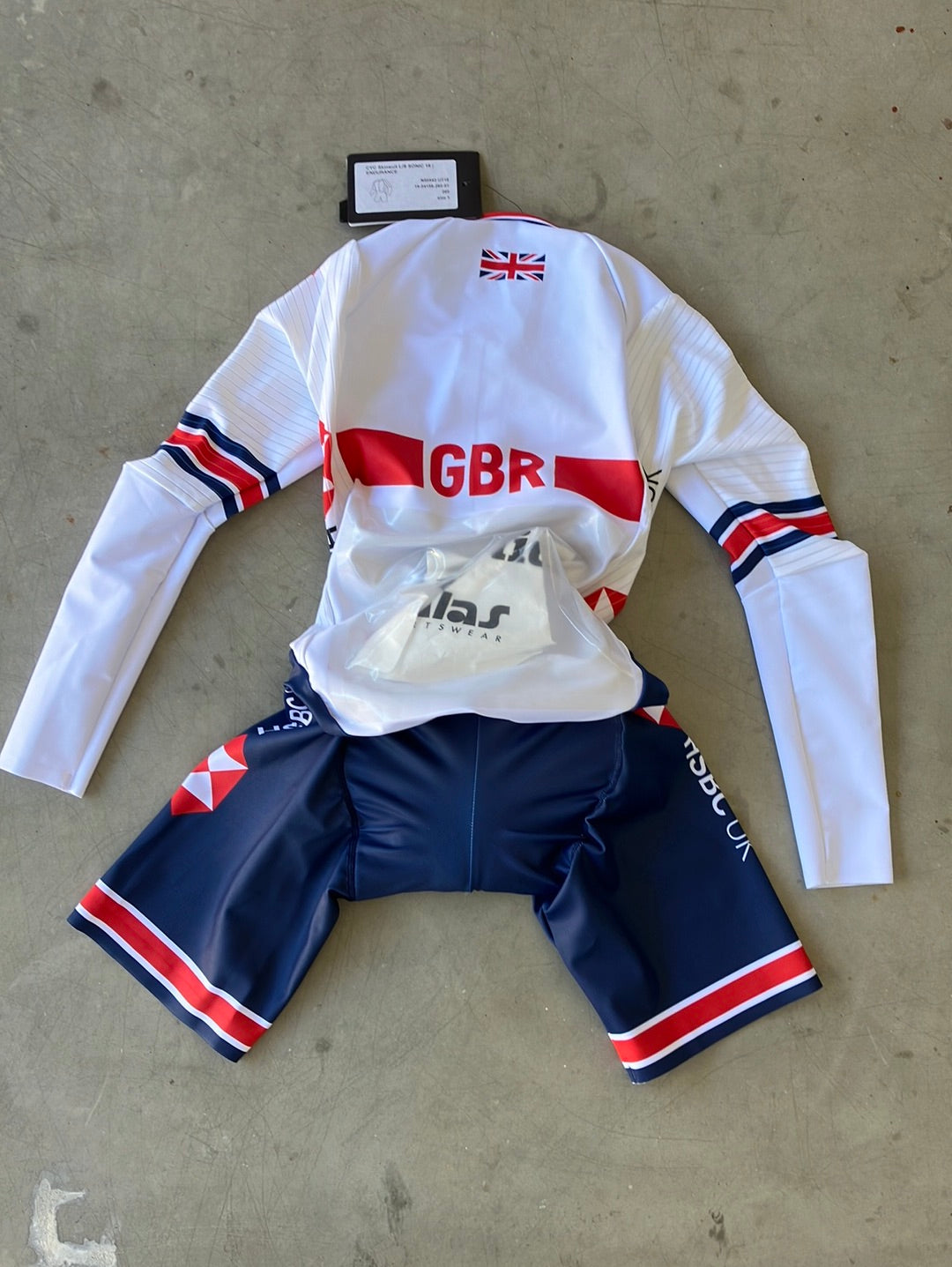 Long Sleeve Aero TT Suit Time Trial  Skinsuit | Kalas | Team GB Great Britain - British Cycling GBR | Pro Cycling Kit