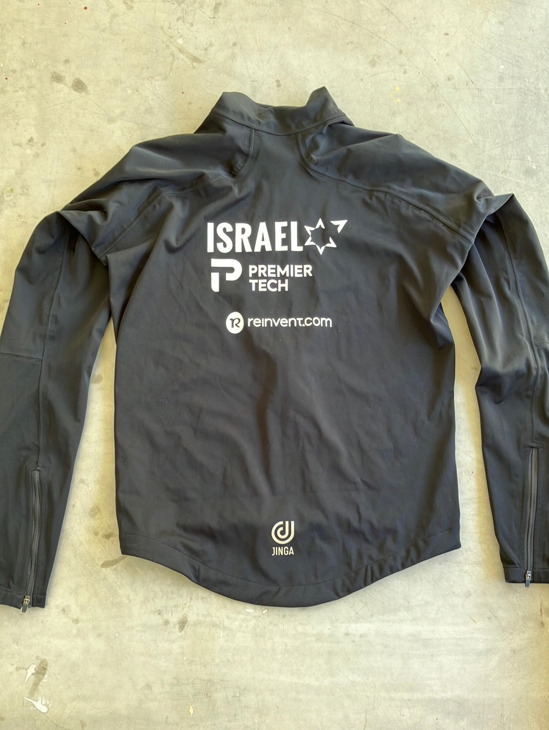 Long Sleeve Gabba Rain Jacket Thermal Winter | Jinga | Black | Israel Premier Tech IPT | Pro Cycling Kit