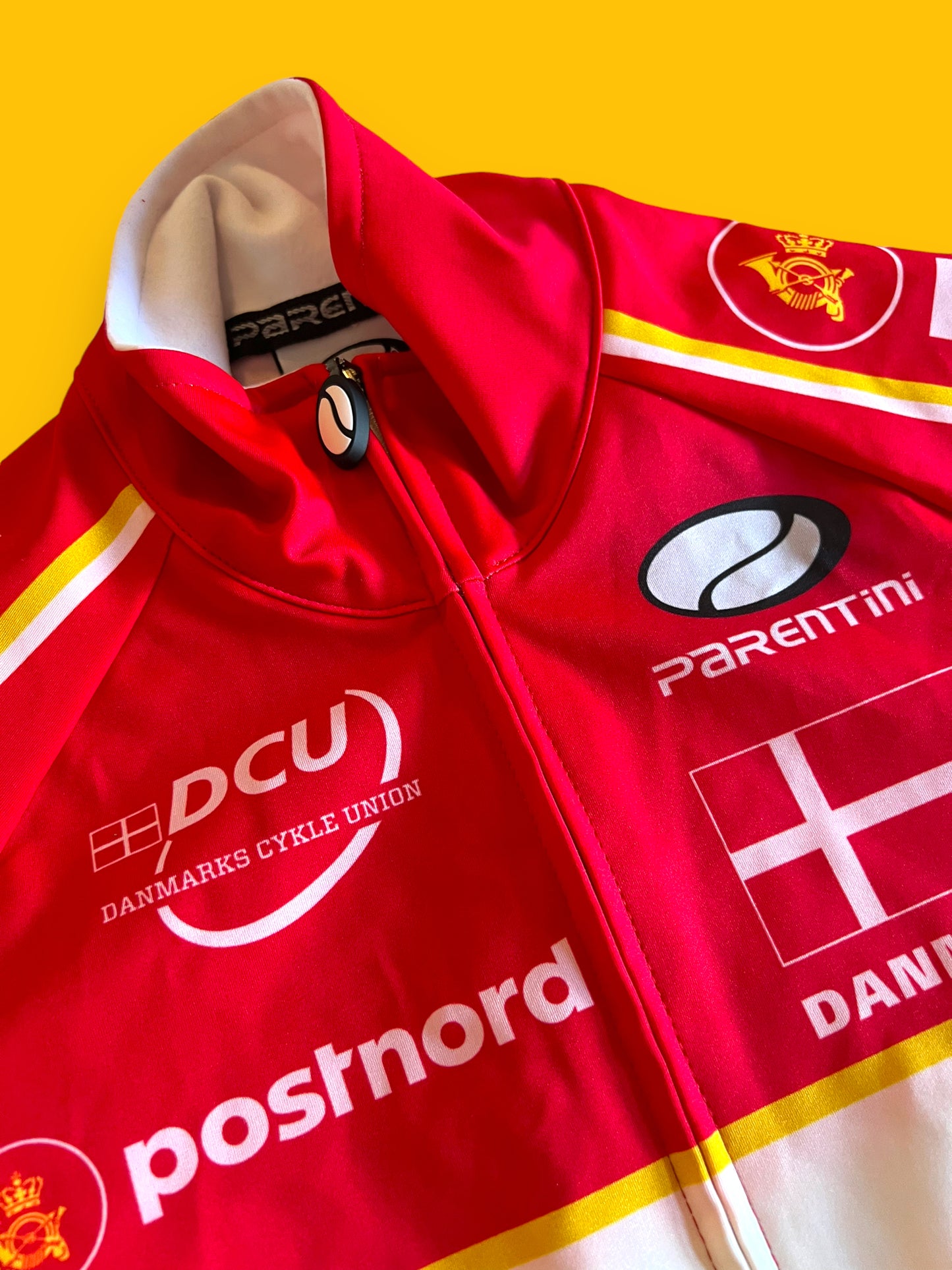 Rain Jersey Short Sleeve | Parentini | Danish / Denmark National Team | Pro Cycling Kit