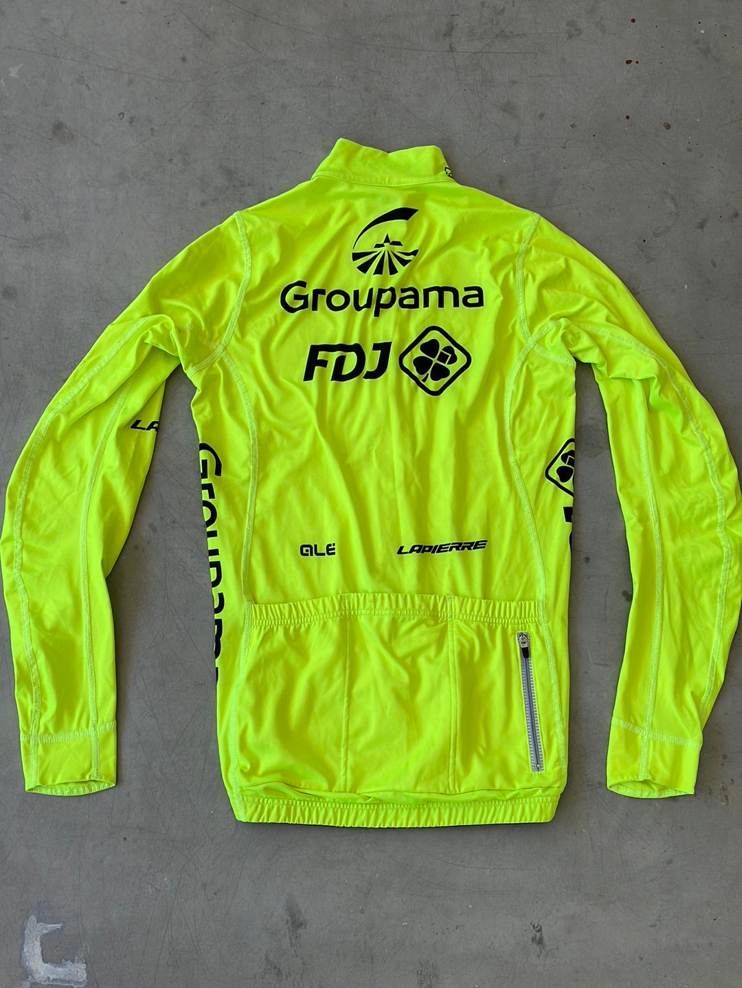 Long Sleeve Thermal Jersey | Ale | Yellow | Groupama Française des Jeux | Pro Cycling Kit