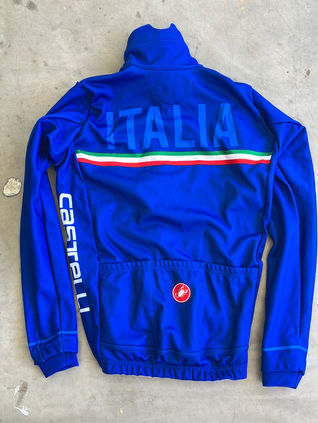 Long sleeve Winter Jacket Gore-Tex Windstopper | Castelli | Italia Italy National Team | Pro-Issued Cycling Kit