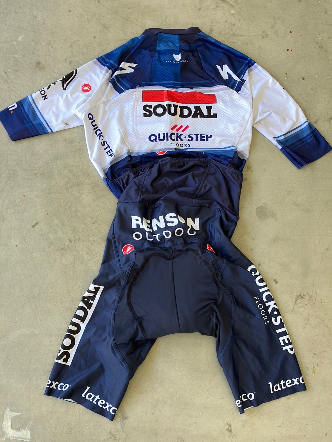 Race suit, aerosuit | Castelli | Blue | Quick-Step Alpha Vinyl / Soudal  | Pro Cycling Kit