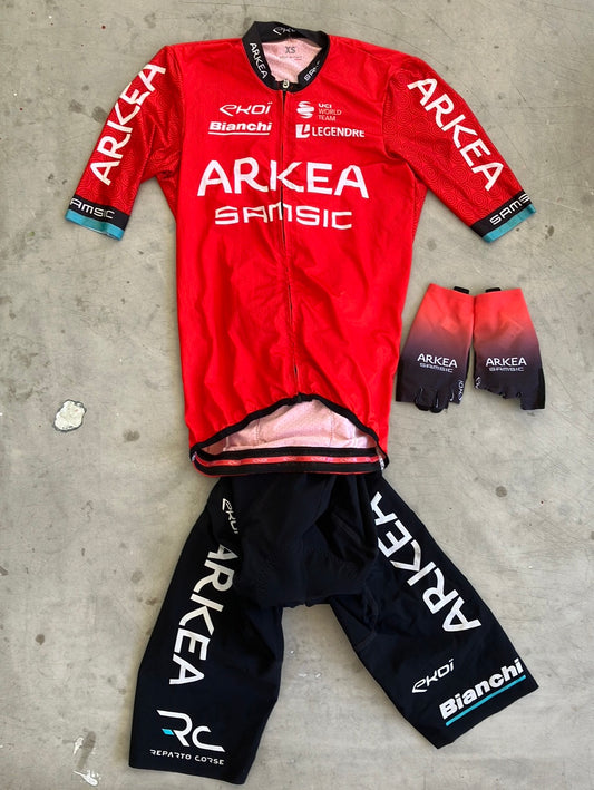 Cycling Kit Bundle - Aero Jersey, Bib Shorts & Gloves | Ekoi | Arkea Samsic | Pro-Issued Cycling Kit