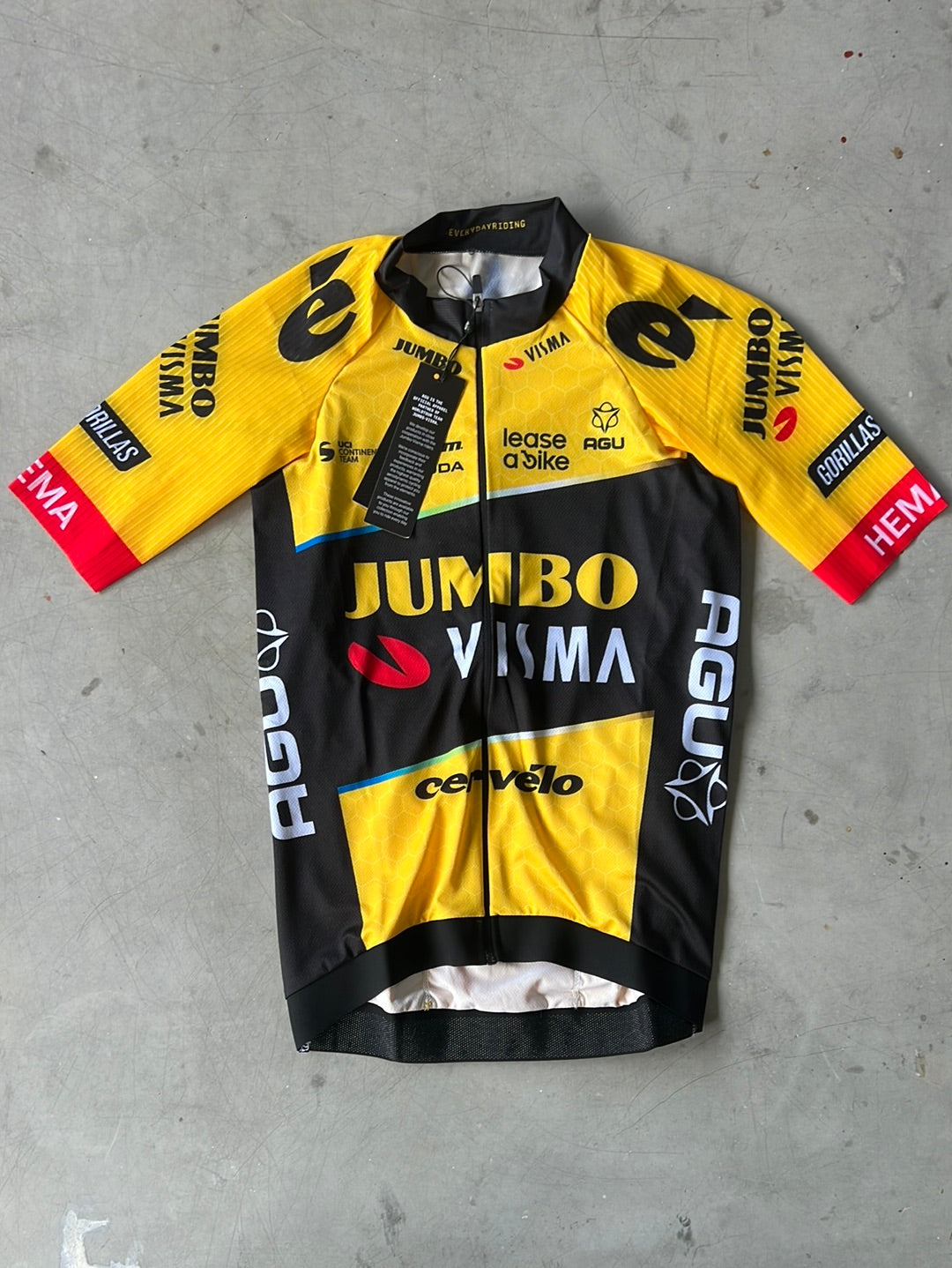 Aero Jersey | Agu | Jumbo Visma | Pro-Issued Cycling Kit
