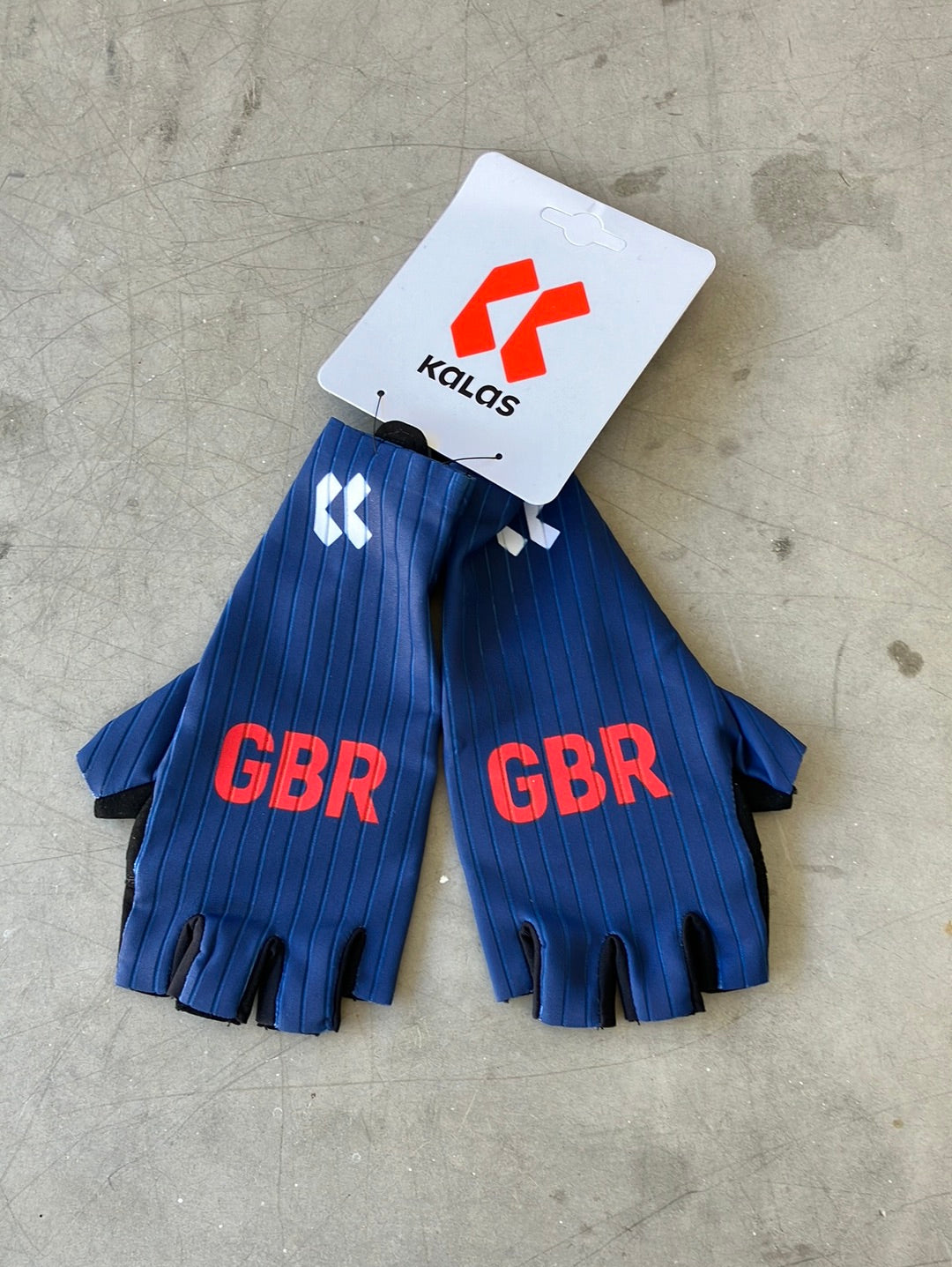 Gloves Padded Cycling | Kalas | Team GB Great Britain - British Cycling GBR | Pro Cycling Kit