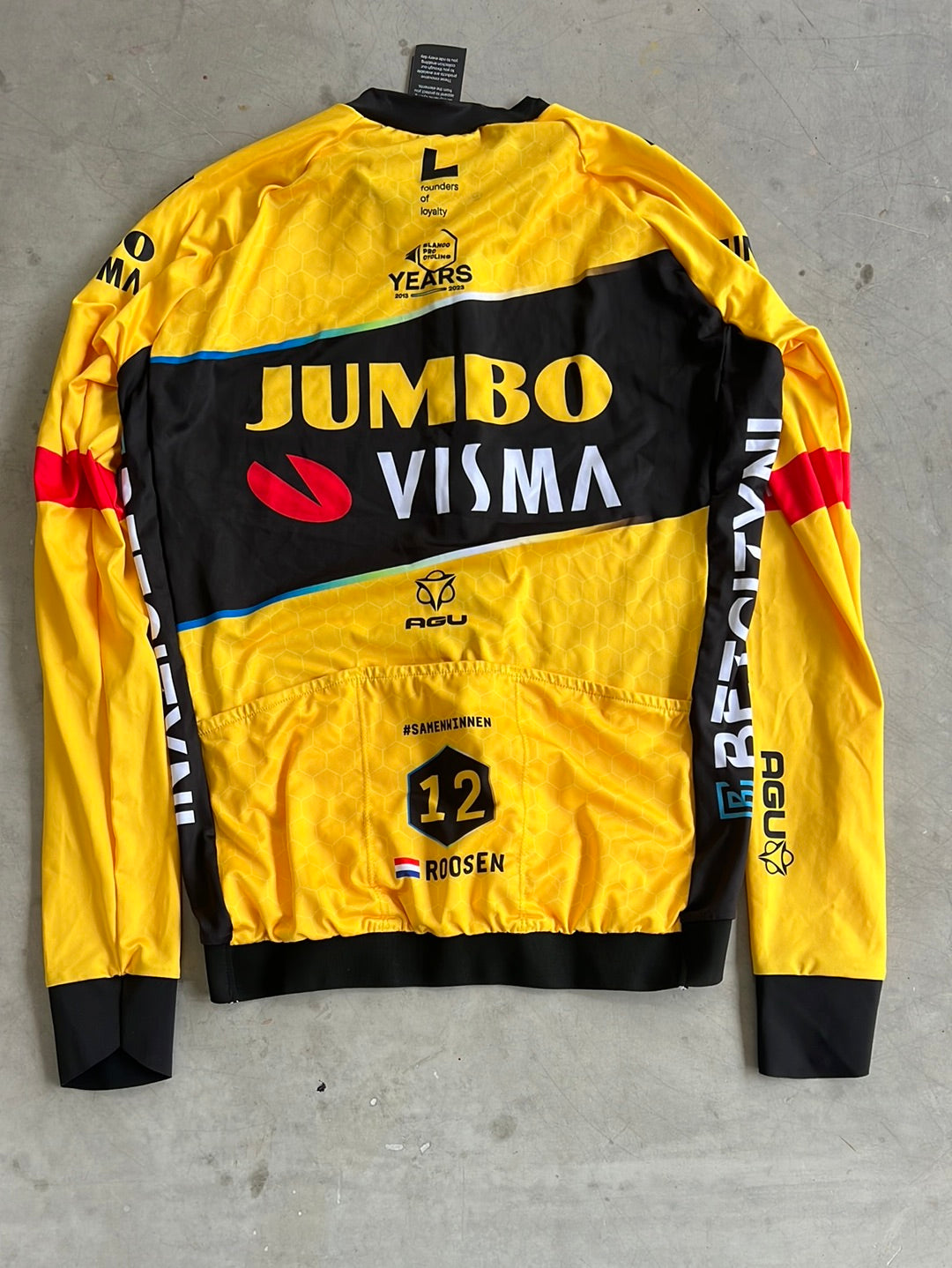 Long Sleeve Jersey | Agu | Jumbo Visma | Pro-Issued Cycling Kit