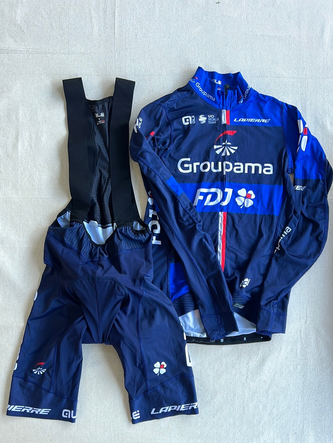 Cycling Kit Bundle - Long Sleeve Jersey and Bib Shorts | Ale | Groupama Française des Jeux | Pro Cycling Kit