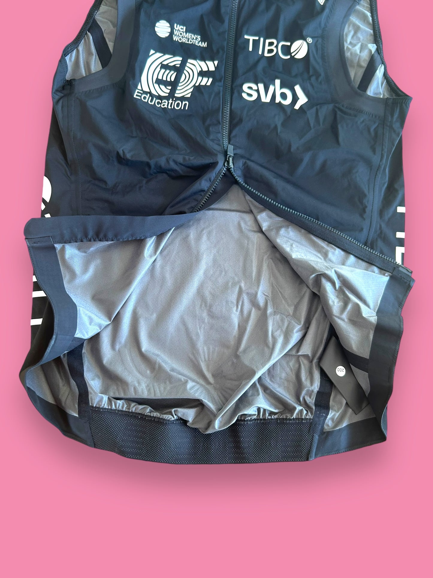 Gilet Vest Womens Lightweight Rain Waterproof Packable | Rapha Pro Team |  EF Education First  | Pro Cycling Kit