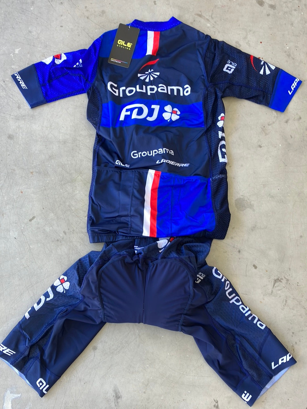 Short Sleeve Summer Jersey and Bib shorts Bundle | Ale | Groupama Française des Jeux | Pro Cycling Kit