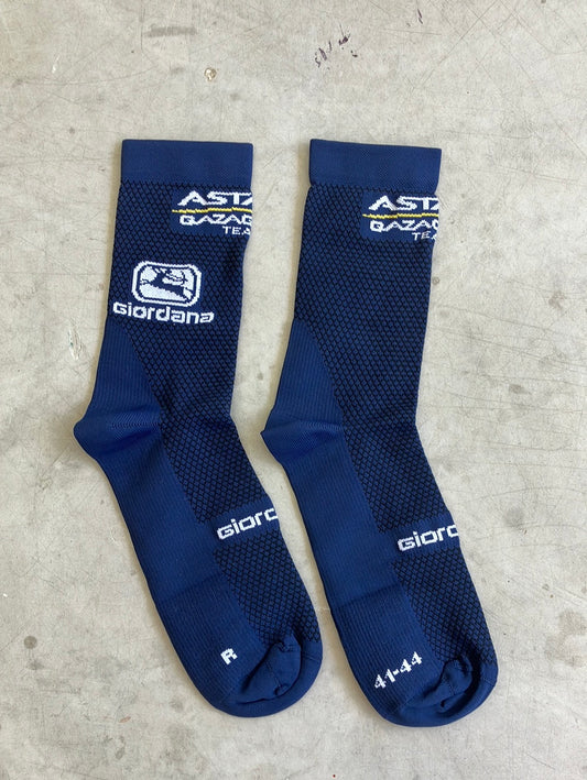 Race Socks | Giordana | Astana Qazaqstan | Pro-Issued Cycling Kit