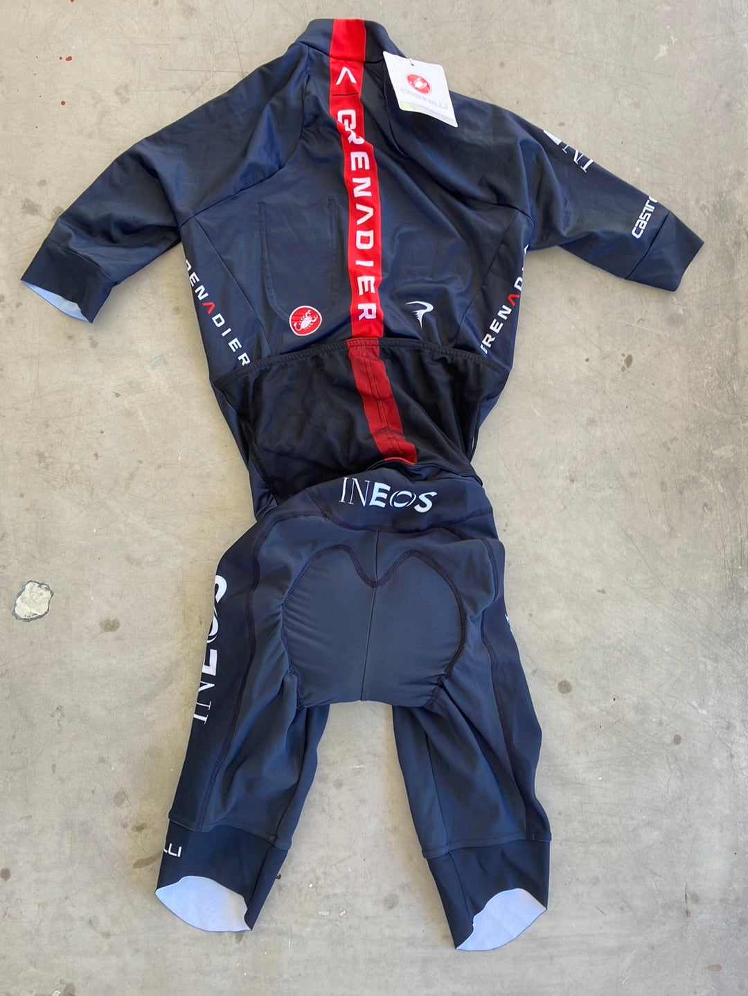 Cool Weather Road Suit Short Sleeve | Castelli | Ineos Grenadiers Pro-Issued Cycling Kit