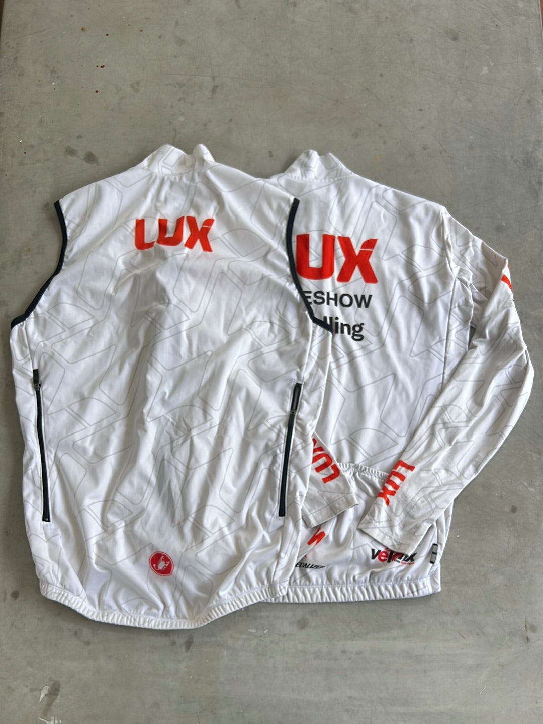 Cycling Kit Bundle - Jersey Long Sleeve & Rain Vest | Castelli | Lux Specialized | Pro-Issued Pro Team Kit