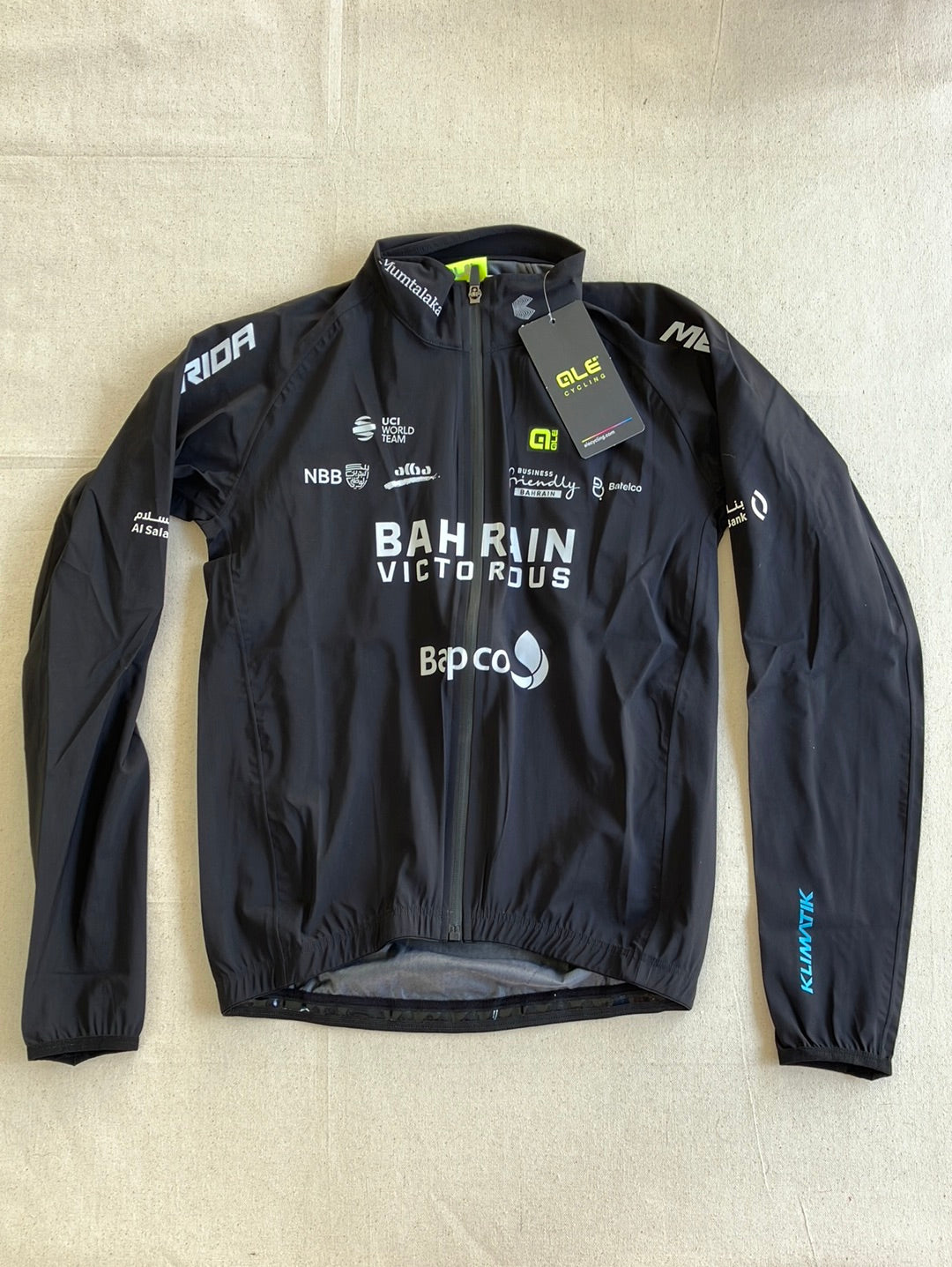 Rain Jacket | Ale | Team Bahrain Victorious | Pro Cycling Kit