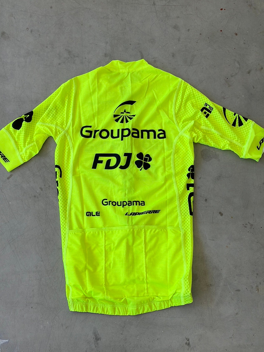 Short Sleeve Jersey | Ale | Yellow | Groupama Française des Jeux | Pro Cycling Kit