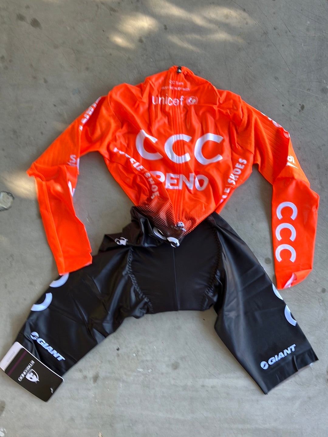 TT Suit Time Trial Race Suit Aerosuit Skinsuit Long Sleeve |Extendo |CCC Reno Giant |Pro Cycling Kit