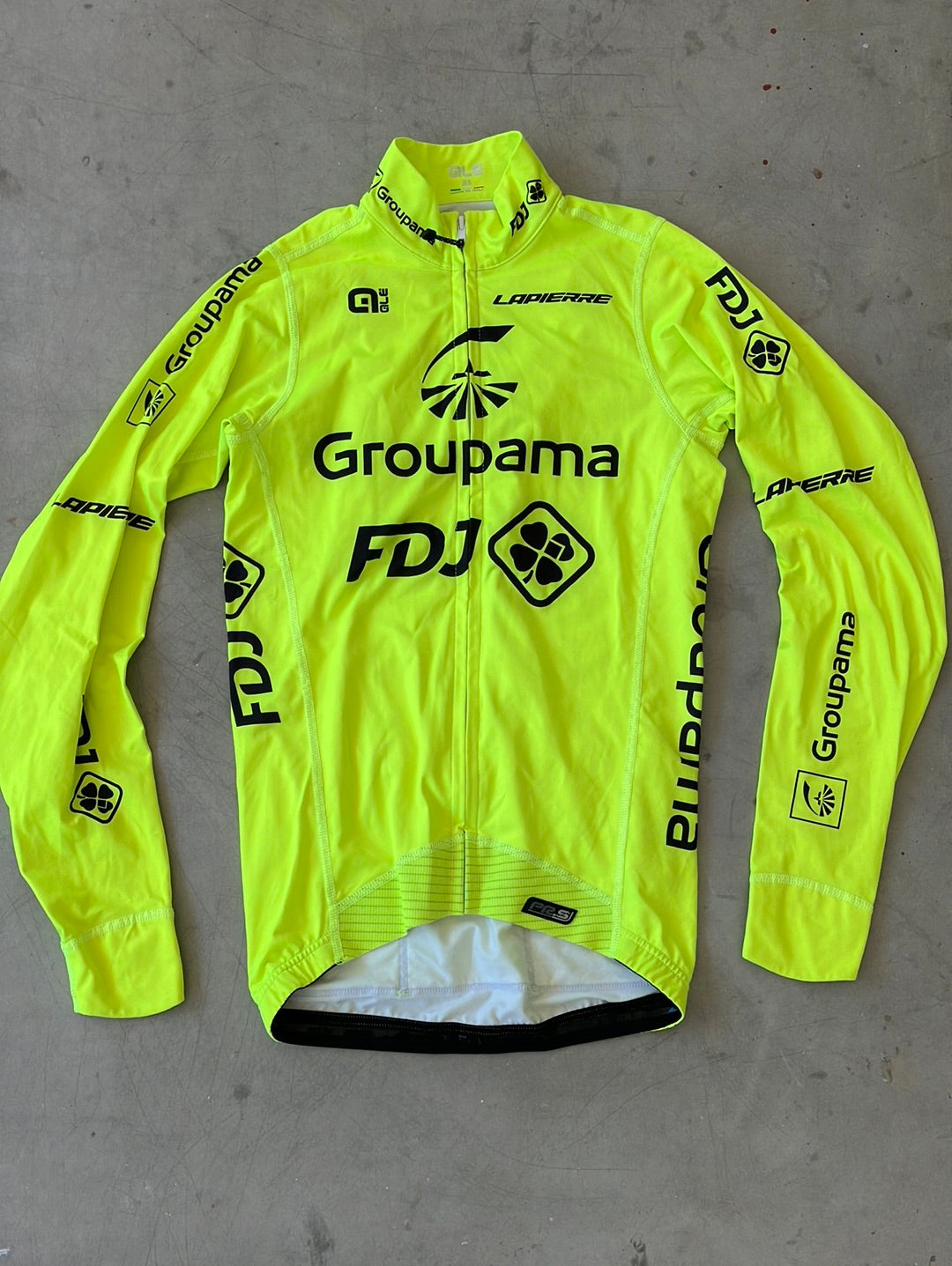 Long Sleeve Thermal Jersey | Ale | Yellow | Groupama Française des Jeux | Pro Cycling Kit