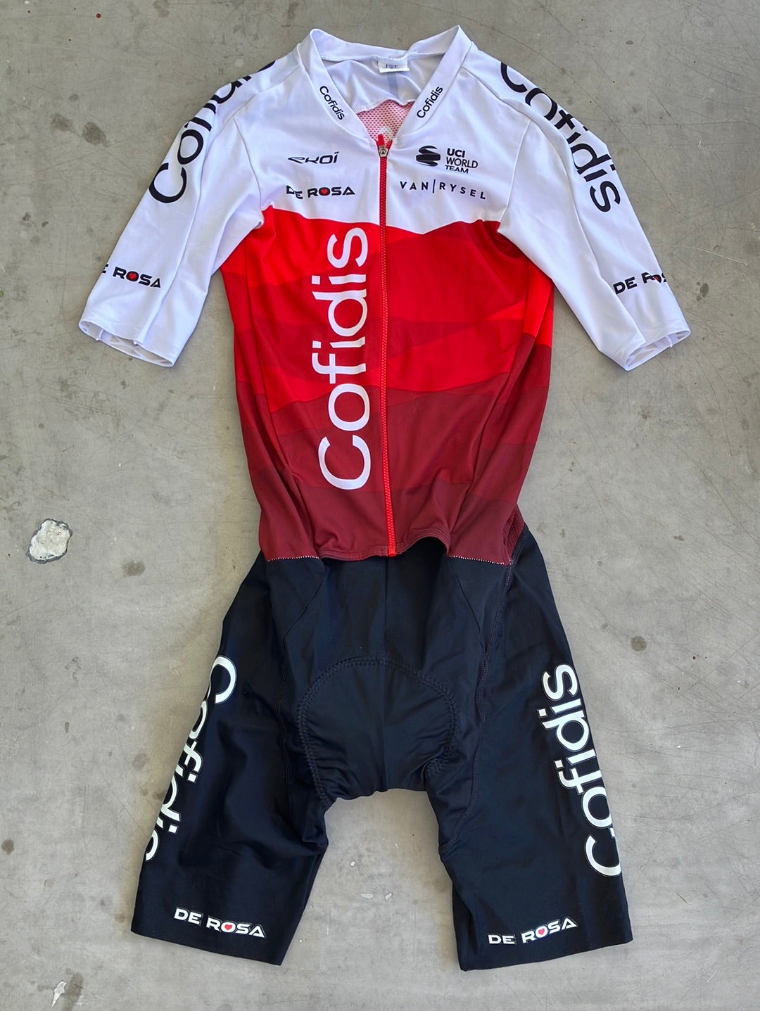 Cofidis | Van Rysel Race Suit | Red | Pro-Issued Pro Team Kit – Pro ...