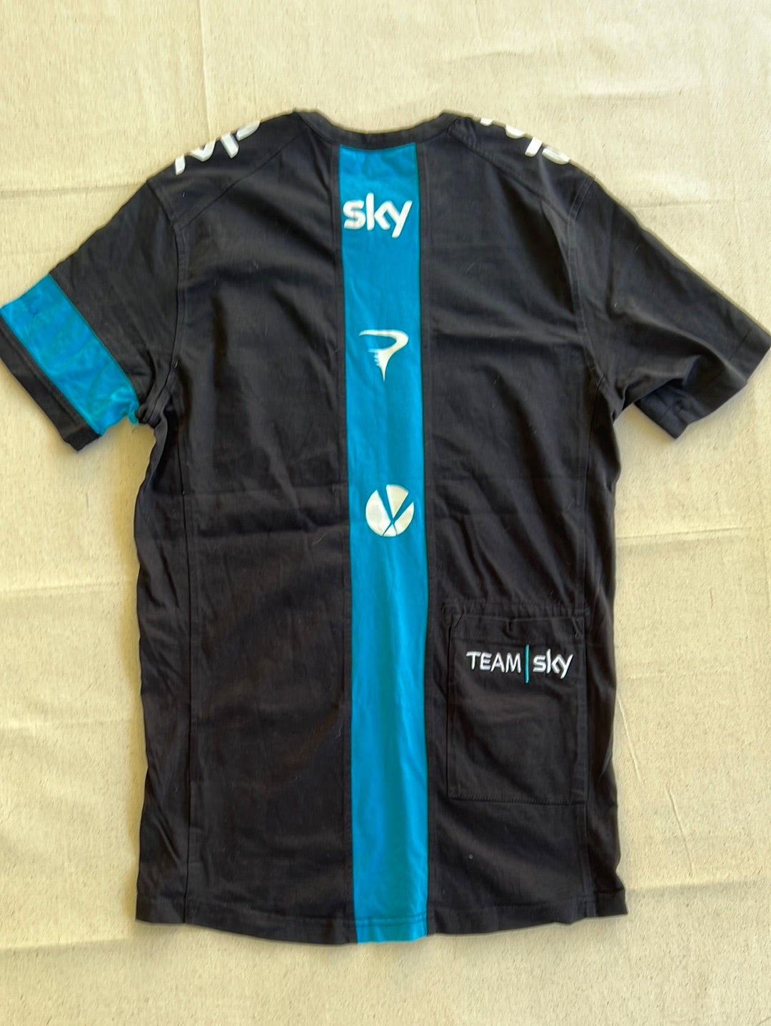 Casual T-Shirt Short Sleeve | Rapha | Team Sky | Pro Cycling Kit